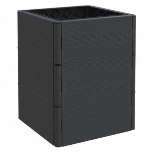 vidaXL Garden Planters 2 pcs Anthracite PP