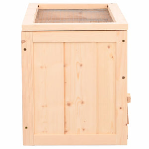 vidaXL Hamster Cage 60x30x35 cm Solid Wood Fir