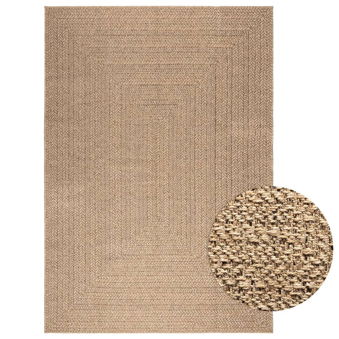 vidaXL Rug ZIZUR 160x230 cm Jute Look Indoor and Outdoor