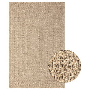 vidaXL Rug 200x290 cm Jute Look Indoor and Outdoor