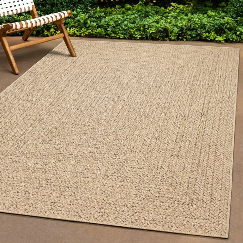 vidaXL Rug 200x290 cm Jute Look Indoor and Outdoor