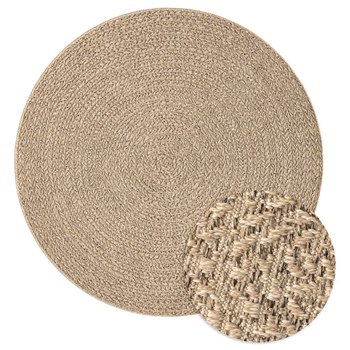 vidaXL Rug ZIZUR 90 cm Jute Look Indoor and Outdoor