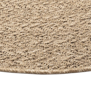 vidaXL Rug 120 cm Jute Look Indoor and Outdoor