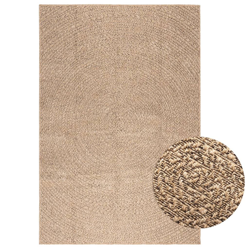 vidaXL Rug ZIZUR 140x200 cm Jute Look Indoor and Outdoor