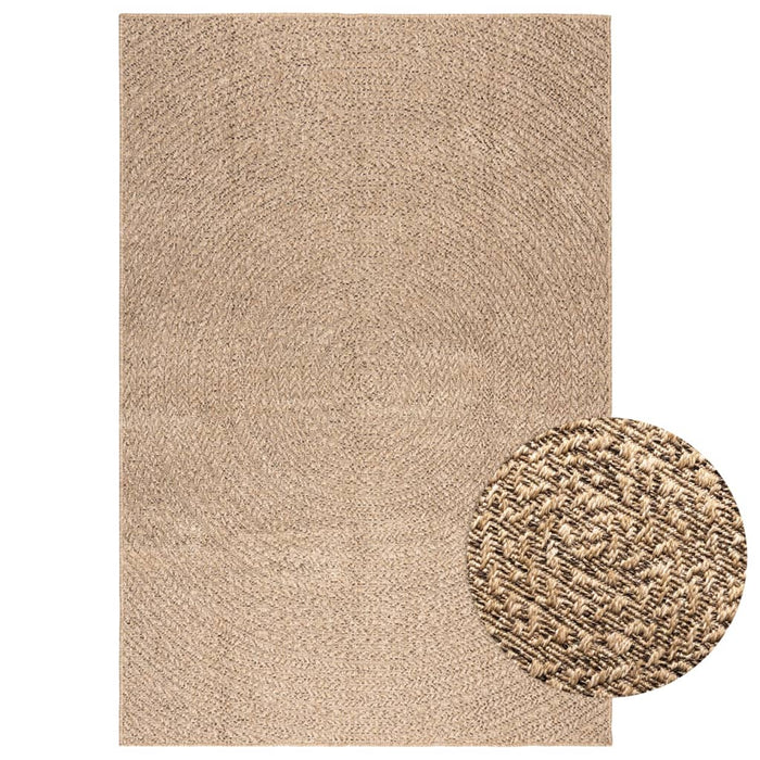 vidaXL Rug ZIZUR 140x200 cm Jute Look Indoor and Outdoor