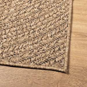 vidaXL Rug ZIZUR 140x200 cm Jute Look Indoor and Outdoor