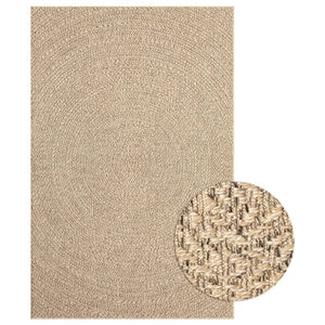 vidaXL Rug 160x230 cm Jute Look Indoor and Outdoor