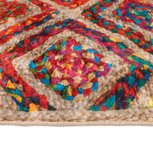 vidaXL Rug Washable Multicolour 80x300 cm Anti Slip