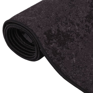 vidaXL Rug Washable Anthracite 400x300 cm Anti Slip