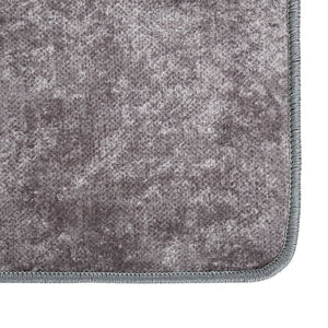 vidaXL Rug Washable Grey 400x300 cm Anti Slip