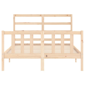 vidaXL Bed Frame without Mattress 140x200 cm Solid Wood Pine