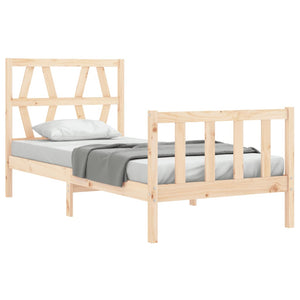 vidaXL Bed Frame without Mattress 100x200 cm Solid Wood Pine