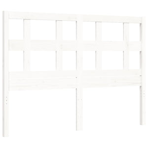 vidaXL Bed Frame without Mattress White 140x190 cm Solid Wood Pine