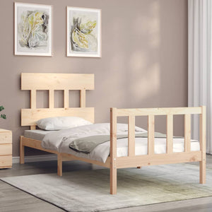 vidaXL Bed Frame without Mattress 90x200 cm Solid Wood Pine