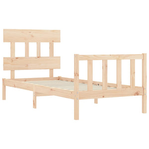 vidaXL Bed Frame without Mattress 90x200 cm Solid Wood Pine