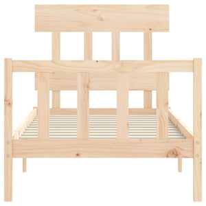 vidaXL Bed Frame without Mattress 90x200 cm Solid Wood Pine