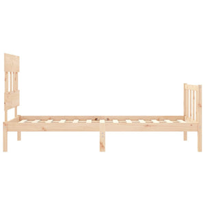 vidaXL Bed Frame without Mattress 90x200 cm Solid Wood Pine