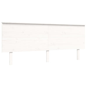 vidaXL Bed Frame without Mattress White Super King Size Solid Wood Pine