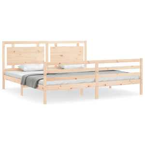 vidaXL Bed Frame without Mattress 200x200 cm Solid Wood