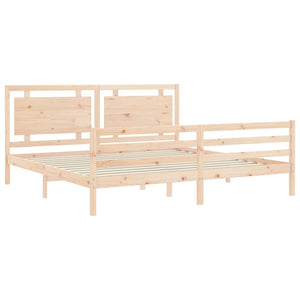 vidaXL Bed Frame without Mattress 200x200 cm Solid Wood