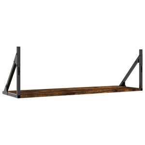 vidaXL Wall Shelves 2 pcs Smoked Oak 80x25x25.5 cm Engineered wood