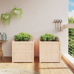 vidaXL Garden Planters 2 pcs Solid Wood Pine