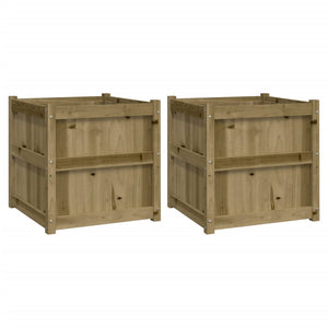 vidaXL Garden Planters 2 pcs Impregnated Wood Pine