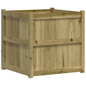 vidaXL Garden Planter 70x70x70 cm Impregnated Wood Pine