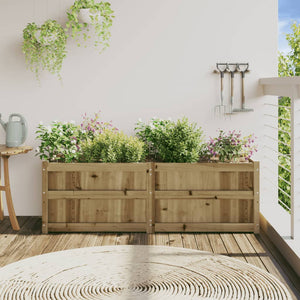 vidaXL Garden Planter 150x50x50 cm Impregnated Wood Pine