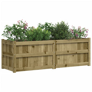 vidaXL Garden Planter 150x50x50 cm Impregnated Wood Pine