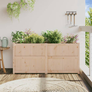 vidaXL Garden Planter 150x50x70 cm Solid Wood Pine