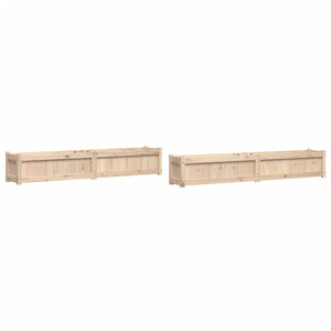 vidaXL Garden Planters 2 pcs Solid Wood Pine