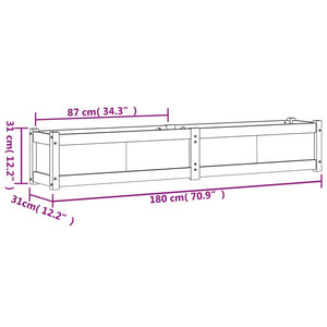 vidaXL Garden Planters 2 pcs Impregnated Wood Pine