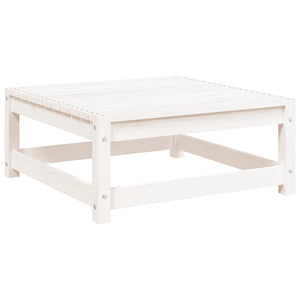 vidaXL Garden Footstool White 70x70x30 cm Solid Wood Pine