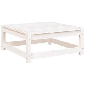 vidaXL Garden Footstool White 70x70x30 cm Solid Wood Pine