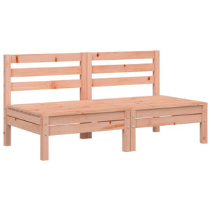 vidaXL Garden Sofas Armless 2 pcs Solid Wood Douglas