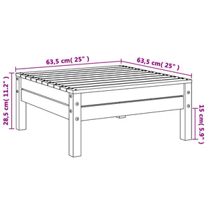 vidaXL Garden Footstool Solid Wood Douglas