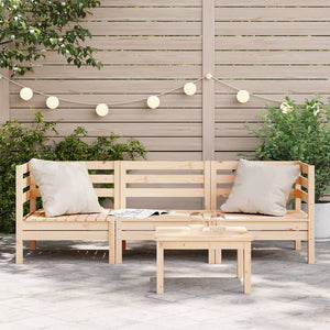 vidaXL Garden Sofa 3-Seater Solid Wood Pine