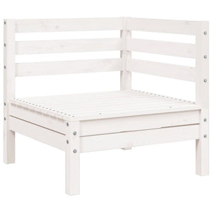 vidaXL Garden Sofa 3-Seater White Solid Wood Pine