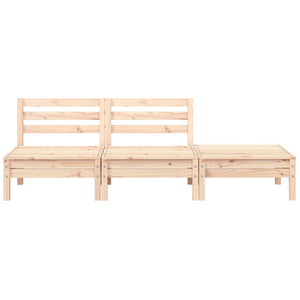 vidaXL Garden Sofa 3-Seater Solid Wood Pine