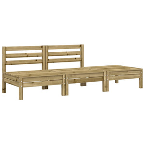 vidaXL Garden Sofa 3-Seater Impregnated Wood Pine