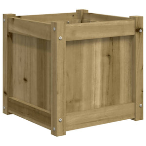 vidaXL Garden Planter 40x40x40 cm Impregnated Wood Pine