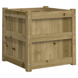 vidaXL Garden Planter 50x50x50 cm Impregnated Wood Pine