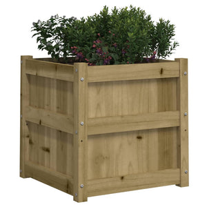 vidaXL Garden Planter 50x50x50 cm Impregnated Wood Pine