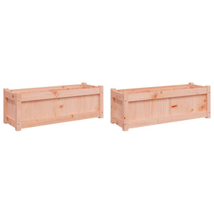 vidaXL Garden Planters 2 pcs Solid Wood Douglas