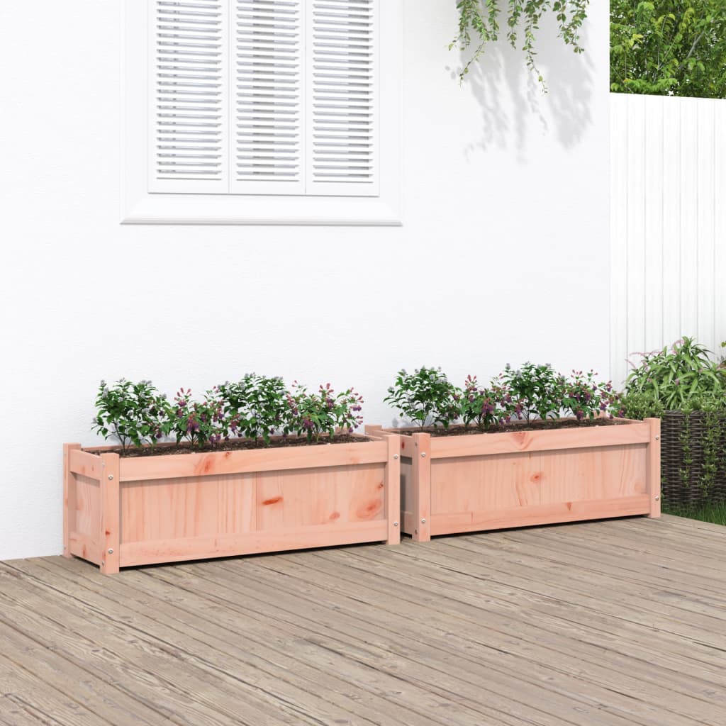 vidaXL Garden Planters 2 pcs Solid Wood Douglas