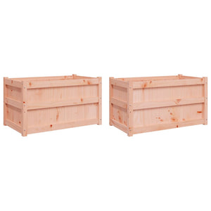 vidaXL Garden Planters 2 pcs Solid Wood Douglas