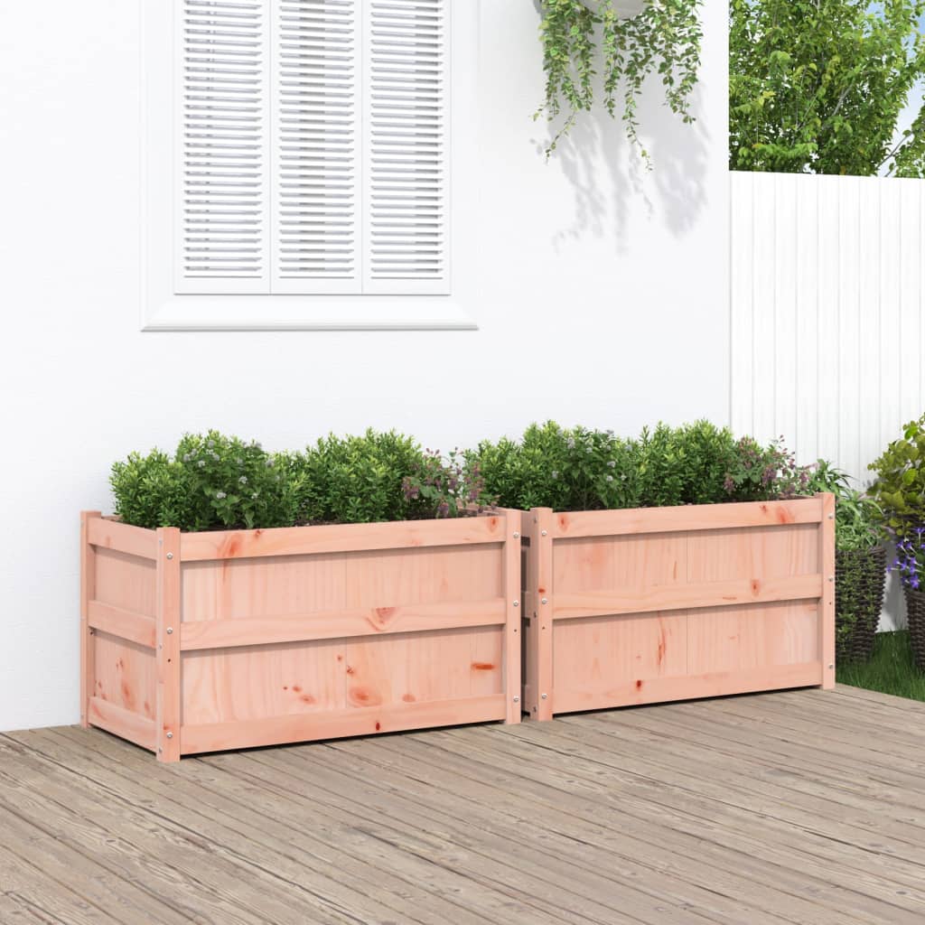 vidaXL Garden Planters 2 pcs Solid Wood Douglas