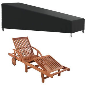 vidaXL Sun Lounger Covers 2 pcs 203x81x25/63 cm 420D Oxford Fabric