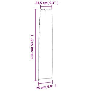 vidaXL Garden Umbrella Covers 2 pcs 136x25/23.5 cm 420D Oxford Fabric